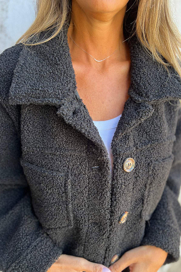 Eva™ | Cosy teddy jacket with elegant buttons