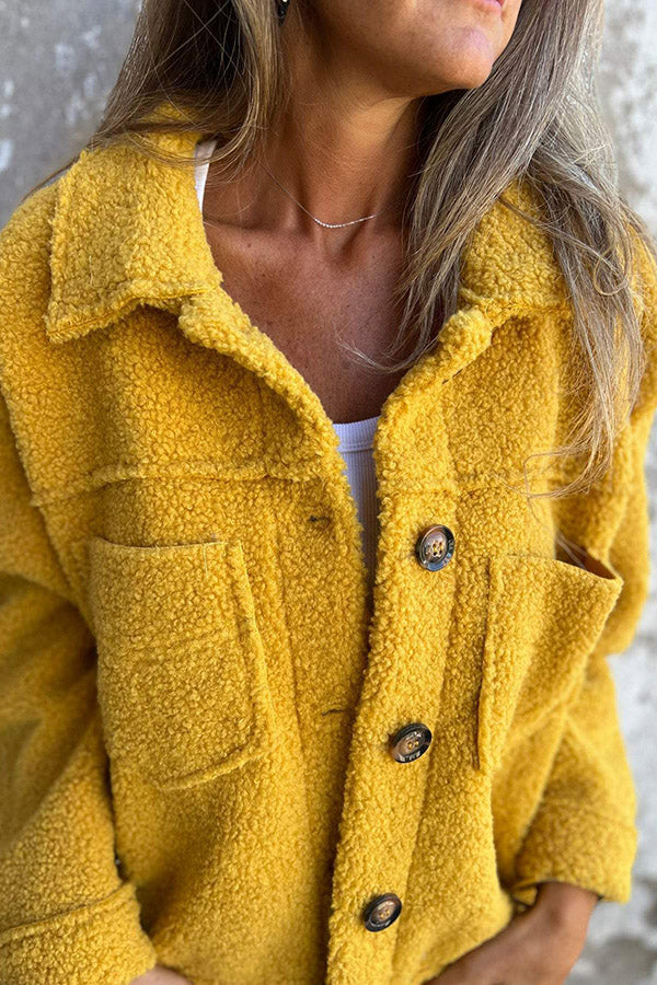 Eva™ | Cosy teddy jacket with elegant buttons
