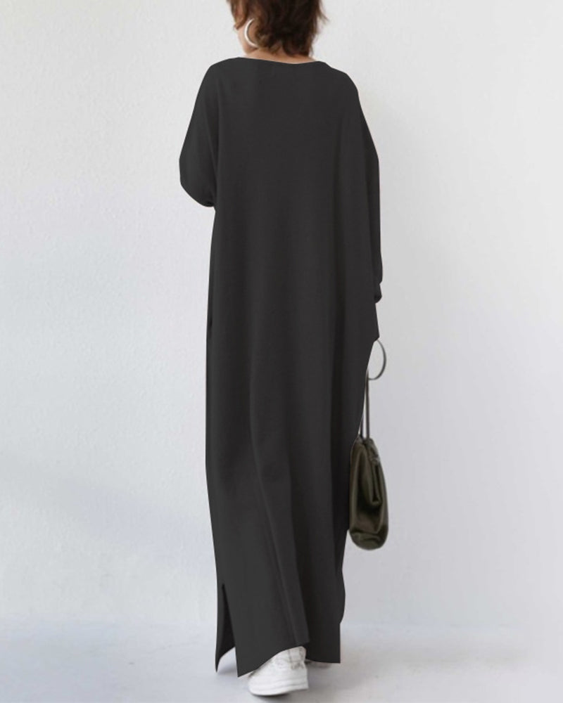 Ivy™ | Elegant winter maxi dress with long sleeves