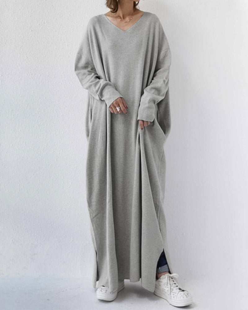 Ivy™ | Elegant winter maxi dress with long sleeves