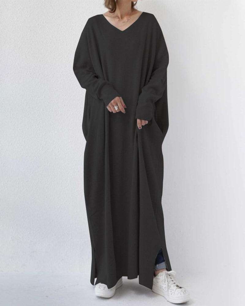 Ivy™ | Elegant winter maxi dress with long sleeves