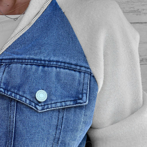 Amelia™ | Unique denim jacket with a vintage twist