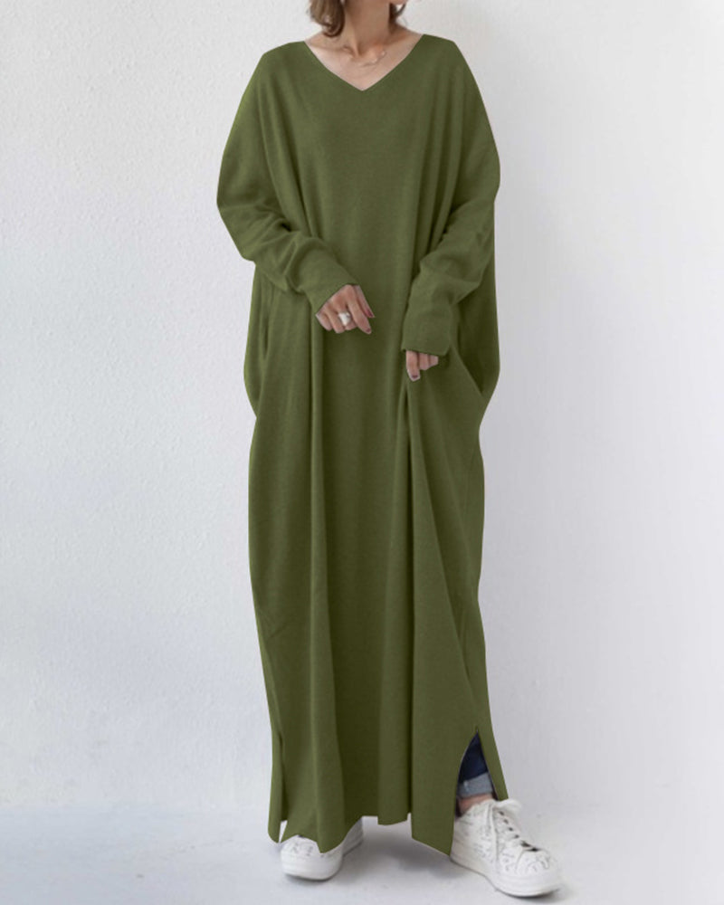 Ivy™ | Elegant winter maxi dress with long sleeves