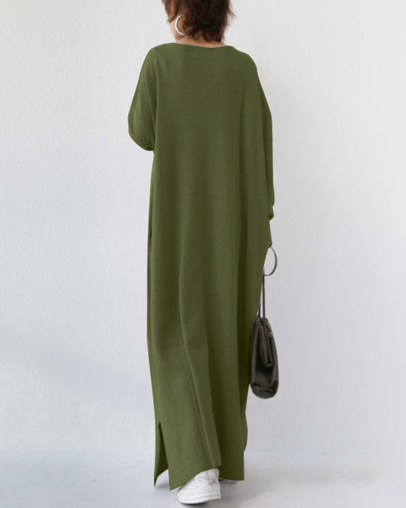 Ivy™ | Elegant winter maxi dress with long sleeves