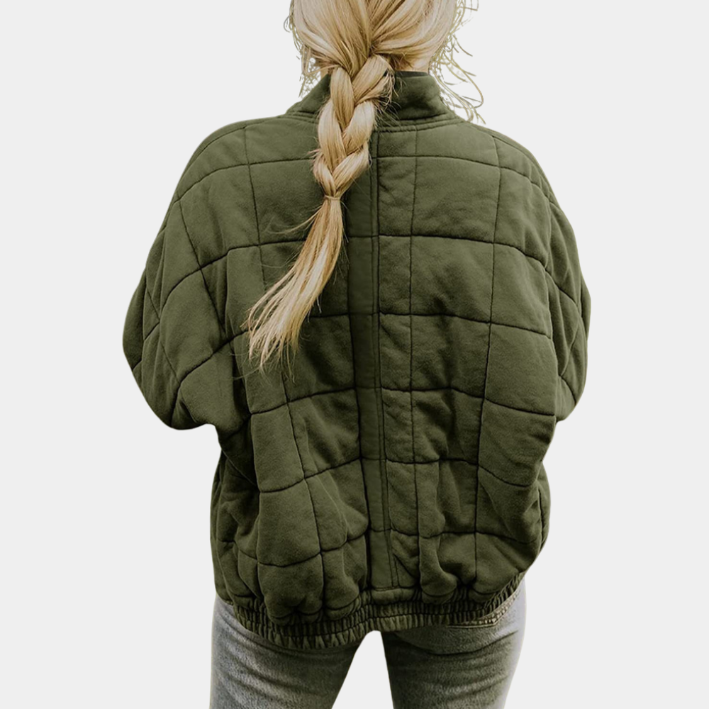 Kate™ | Quilted bomber jacket with relaxed elegance