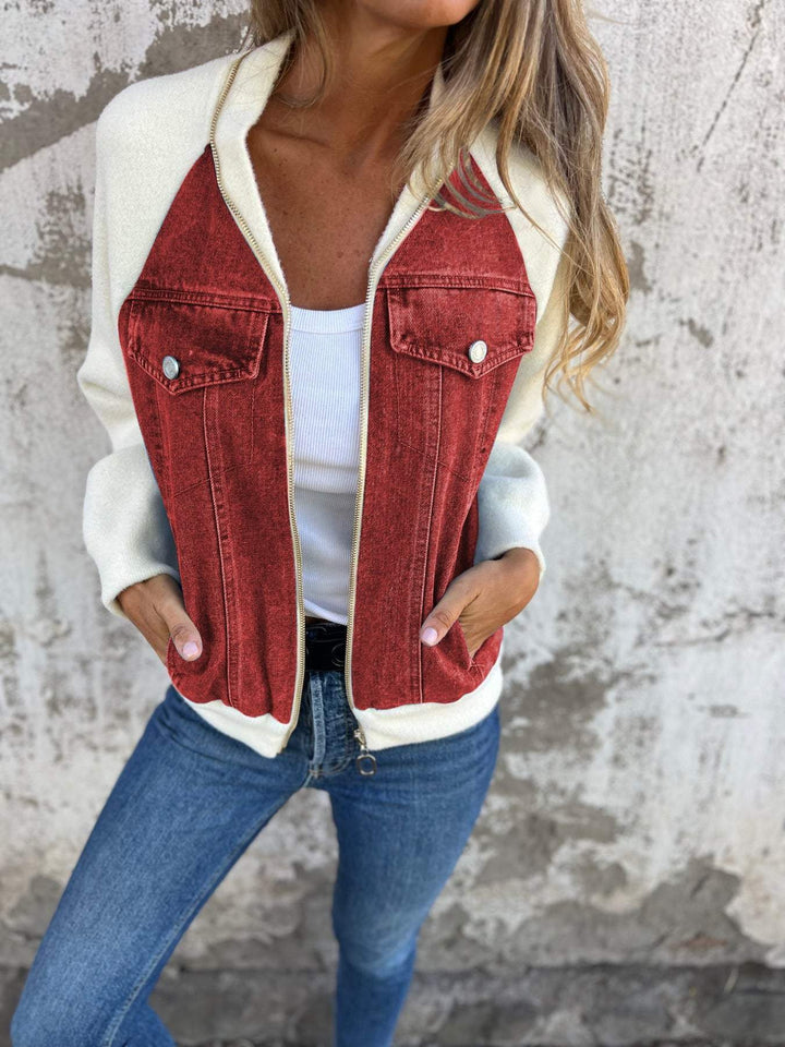 Amelia™ | Unique denim jacket with a vintage twist