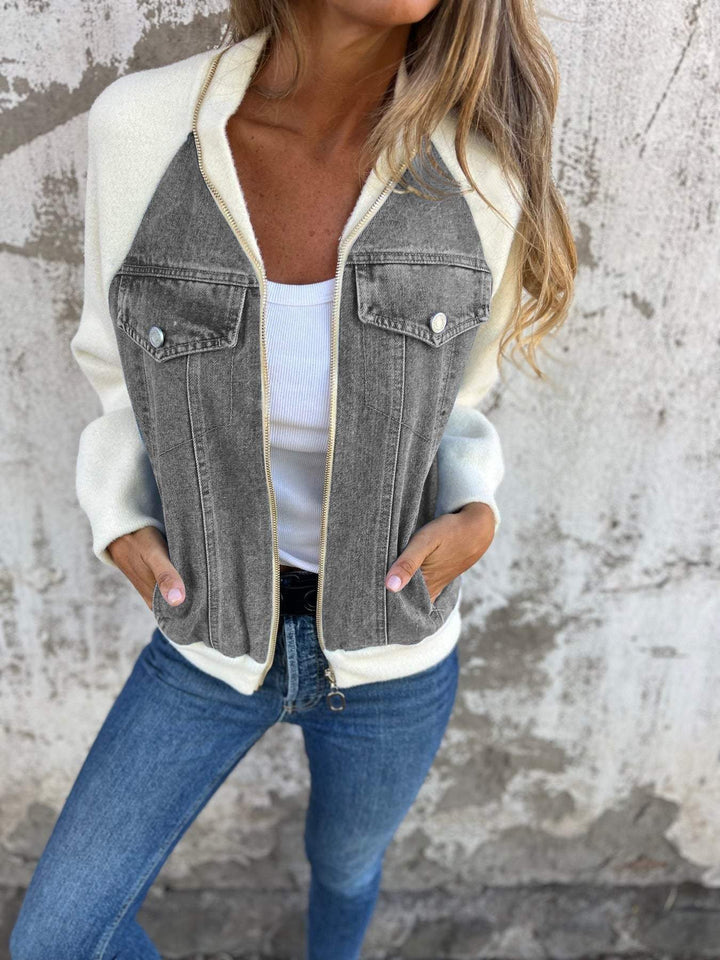Amelia™ | Unique denim jacket with a vintage twist