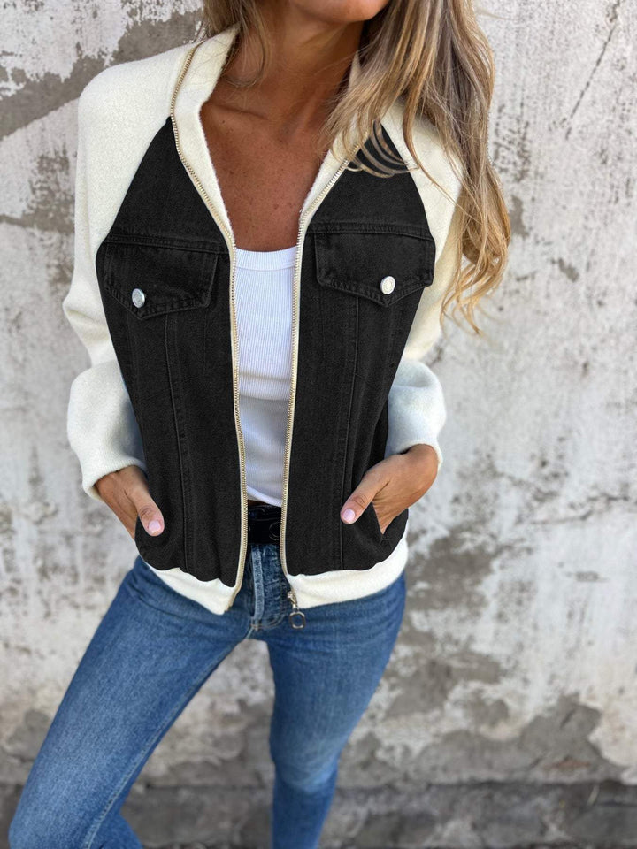 Amelia™ | Unique denim jacket with a vintage twist